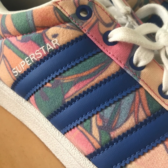 Adidas Superstar Sneakers colorful pattern - Picture 2 of 5